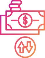 Cash Flow Icon Design Symbol vector