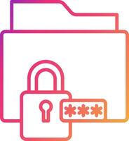 Data Encryption Icon Design Symbol vector