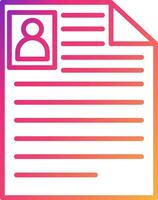 Curriculum Vitae Icon Design Symbol vector