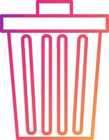 Dustbin Icon Design Symbol vector