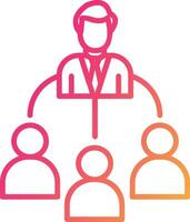 Delegate Icon Design Symbol vector