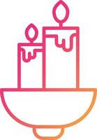 Candles Icon Design Symbol vector