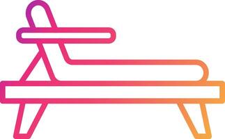 Deck Chair Icon Design Symbol vector