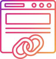 Backlinks Icon Design Symbol vector