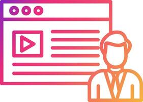 Content Creator Icon Design Symbol vector