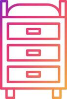 Changing Table Icon Design Symbol vector