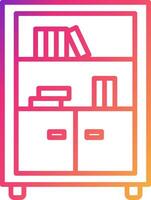 Bookshelf Icon Design Symbol vector