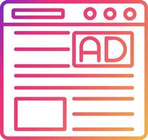Advertisement Icon Design Symbol vector