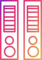 Binder Icon Design Symbol vector