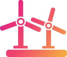 Wind Turbine Icon Design Symbol vector