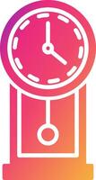 Wall Clock Icon Design Symbol vector