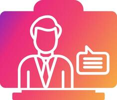 Virtual Assistant Icon Design Symbol vector