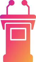 Tribune Icon Design Symbol vector