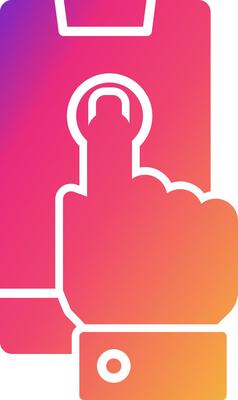 Touchscreen Icon Design Symbol