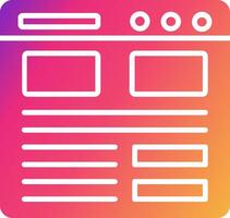 Landing Page Icon Design Symbol vector