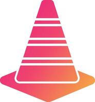 Traffic Cone Icon Design Symbol vector