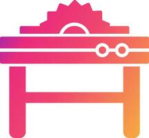 Table Saw Icon Design Symbol vector
