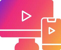 Screen Mirroring Icon Design Symbol vector