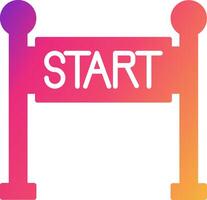 Start Line Icon Design Symbol vector