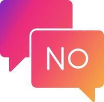 Say No Icon Design Symbol vector
