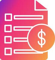 Invoice Icon Design Symbol vector