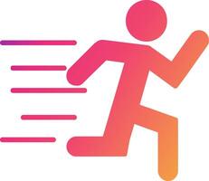 Running Icon Design Symbol vector