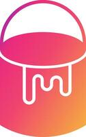Paint Bucket Icon Design Symbol vector