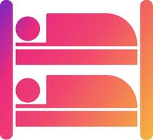 Bunk Bed Icon Design Symbol vector