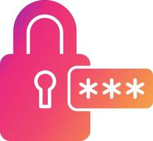 Password Icon Design Symbol vector