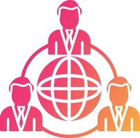 Outsourcing Icon Design Symbol vector