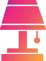 Table Lamp Icon Design Symbol vector