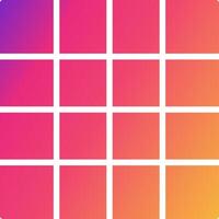 Grid Icon Design Symbol vector