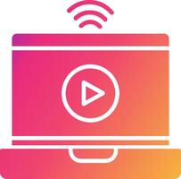 Online Streaming Icon Design Symbol vector