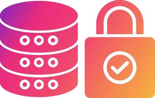 Database Icon Design Symbol vector