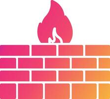 Firewall Icon Design Symbol vector