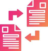 Data Transfer Icon Design Symbol vector