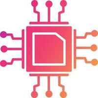 Cpu Icon Design Symbol vector