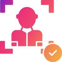 Face Scan Icon Design Symbol vector