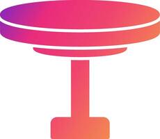 Round Table Icon Design Symbol vector