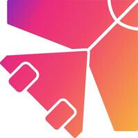 Glider Icon Design Symbol vector
