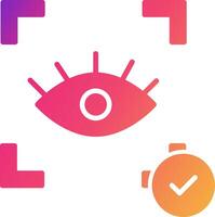 Eye Recognition Icon Design Symbol vector
