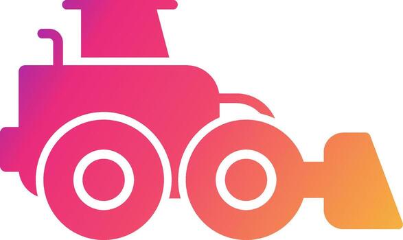 Front Loader Icon Design Symbol vector