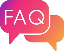 Faq Icon Design Symbol vector