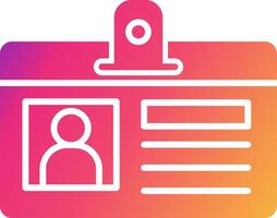 Identification Card Icon Design Symbol vector