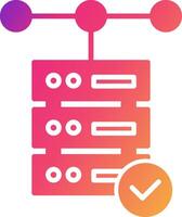 Database Icon Design Symbol vector