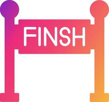 Finish Line Icon Design Symbol vector