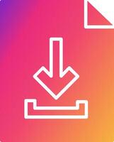 Download File Icon Design Symbol vector