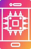 Cpu Icon Design Symbol vector