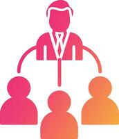 Delegate Icon Design Symbol vector