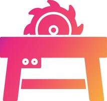 Table Saw Icon Design Symbol vector